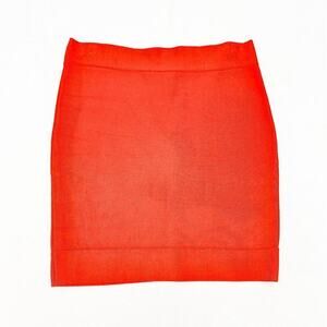 BCBG Maxazria Classic Bandage Bodycon Mini Skirt Orange Size L